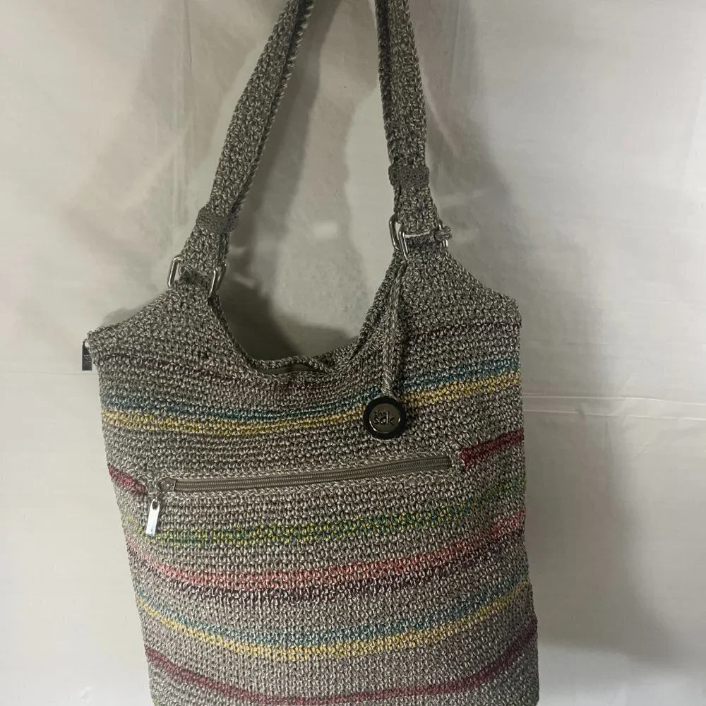 The SAK Striped BOHO Sack Shoulder Bag